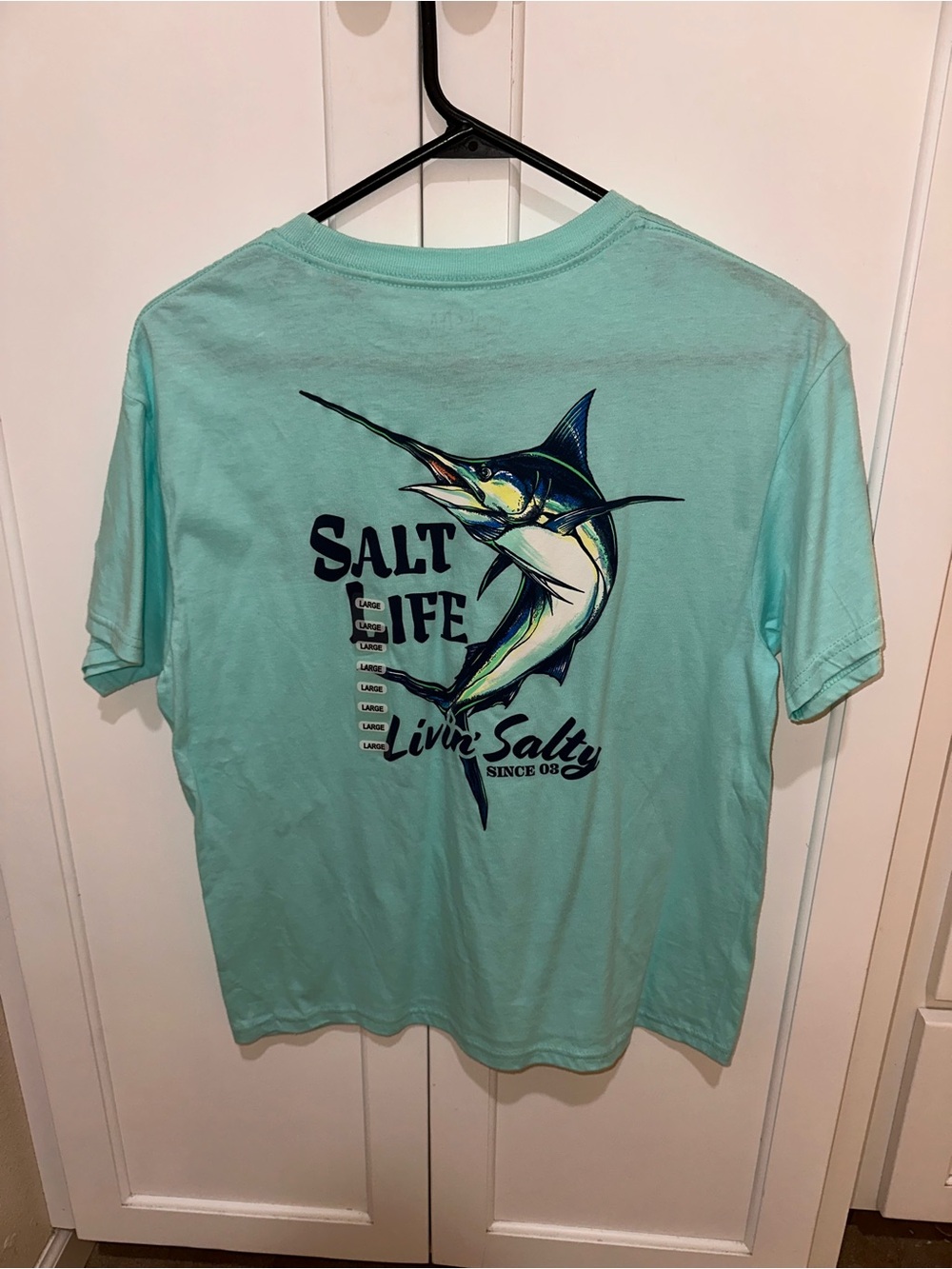 Salt Life Youth Aqua Marlin Graphic Short Sleeve Tee